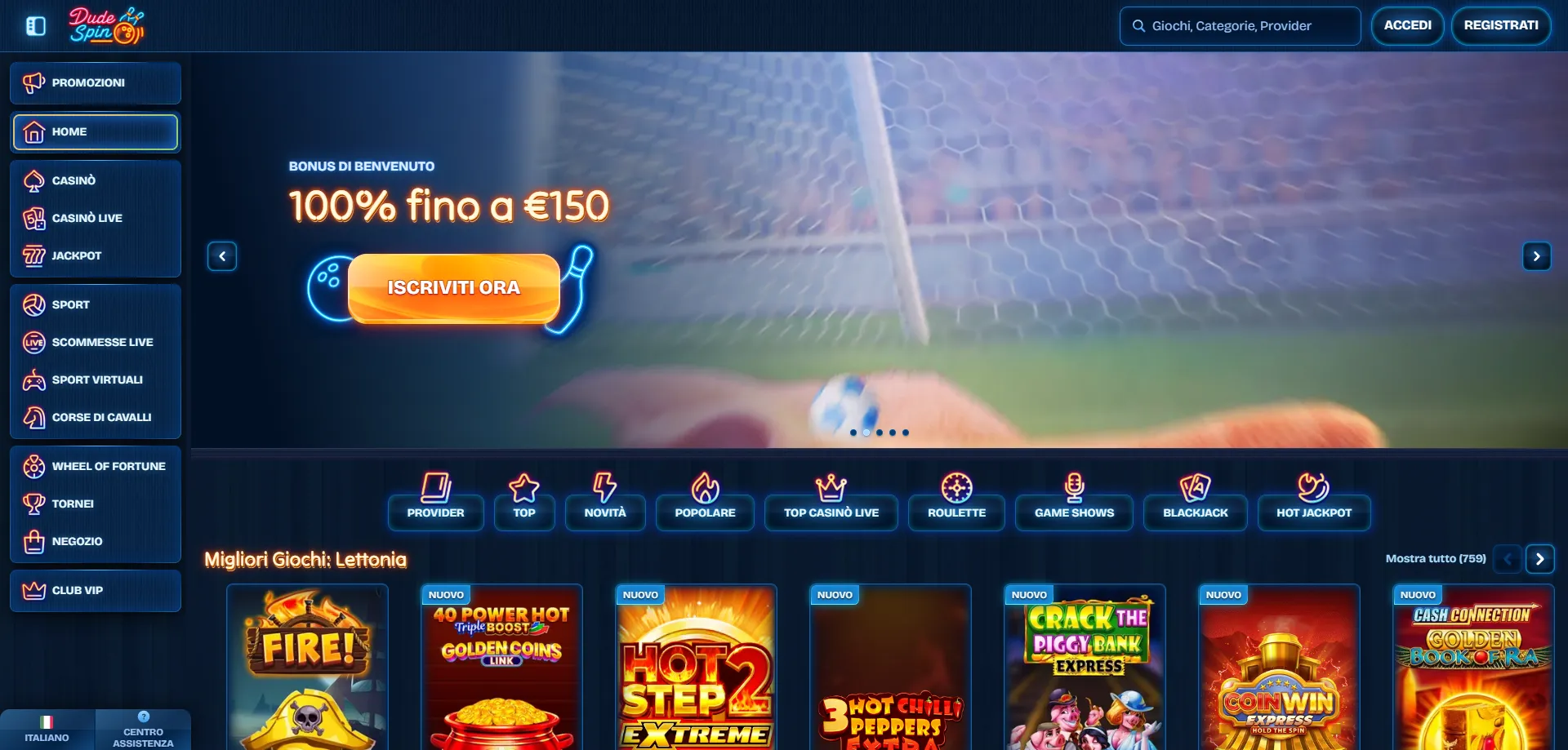 Dudespin Casino IT &mdash; panoramica della piattaforma di gioco online